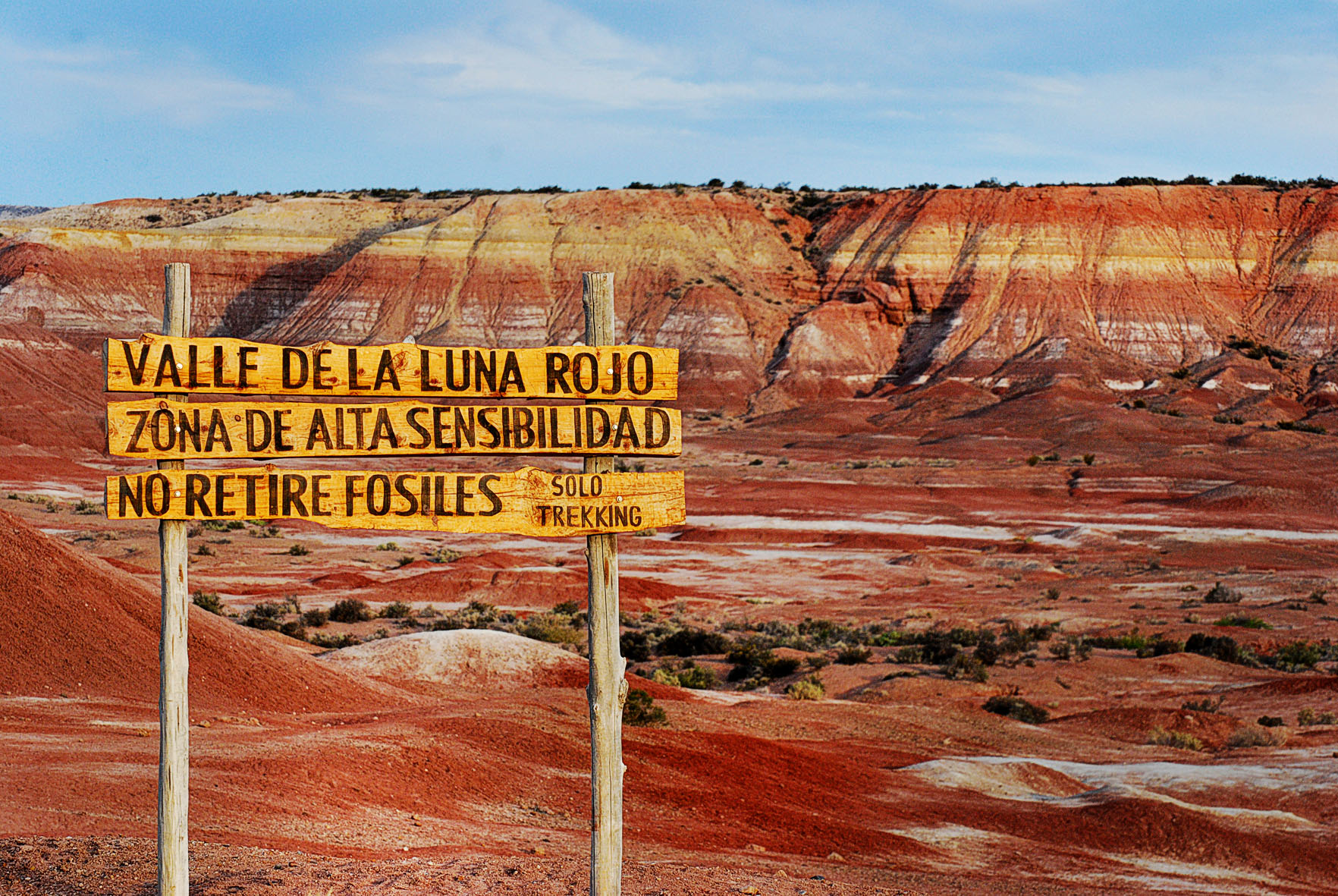 Valle de la Luna Rojo y ANP : Municipio General Roca